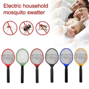 Mosquito Swatter Cordless Battery Power Electric Fly Killer Insects Mosquito Swatter Racket Bug B5e9